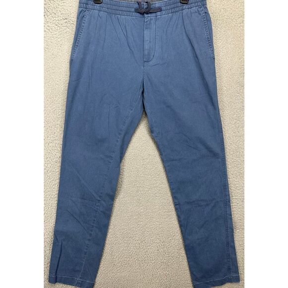 Vineyard‎ Vines Pants Men 32X32 Blue Khaki Pull On Drawstring Elastic Waist NEW - Picture 1 of 8